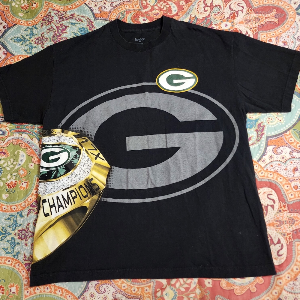 2011 Reebok Green Bay Packers Super Bowl XLV Tshirt